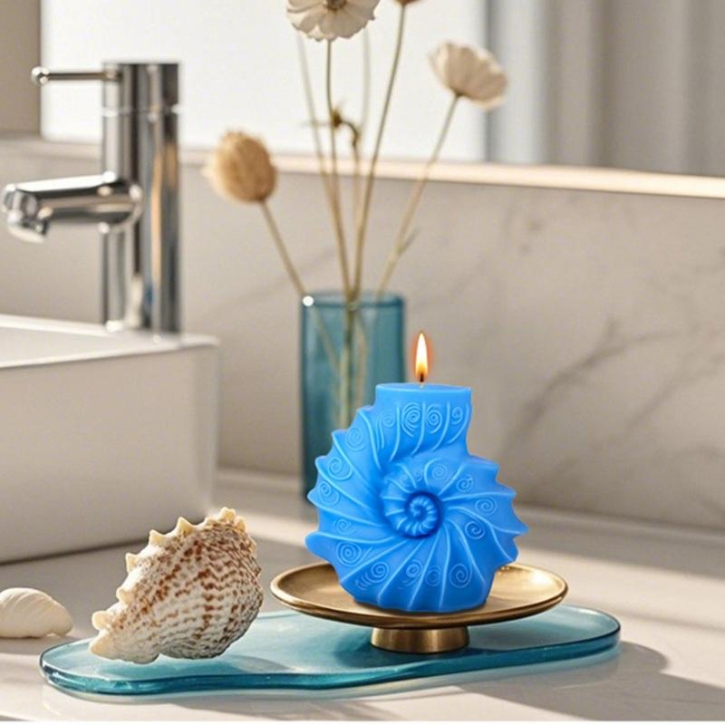 Silicone Molds Ocean Styles Candle Molds Handmade Epoxy Resin Molds 3D Conch Castings Molds Plasters Molds