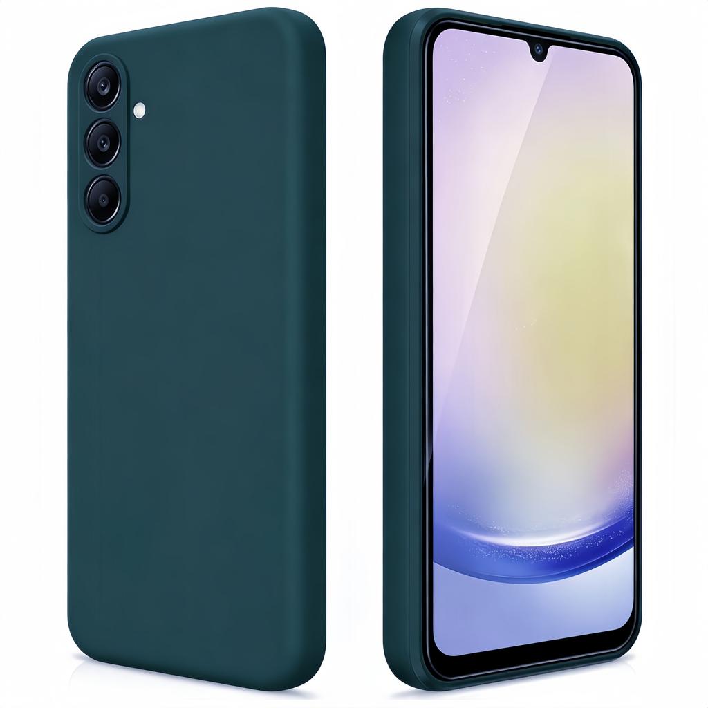 Noble Fashion Solid Colour Shockproof Protective Liquid Silicone Phone Case For Samsung Galaxy A25