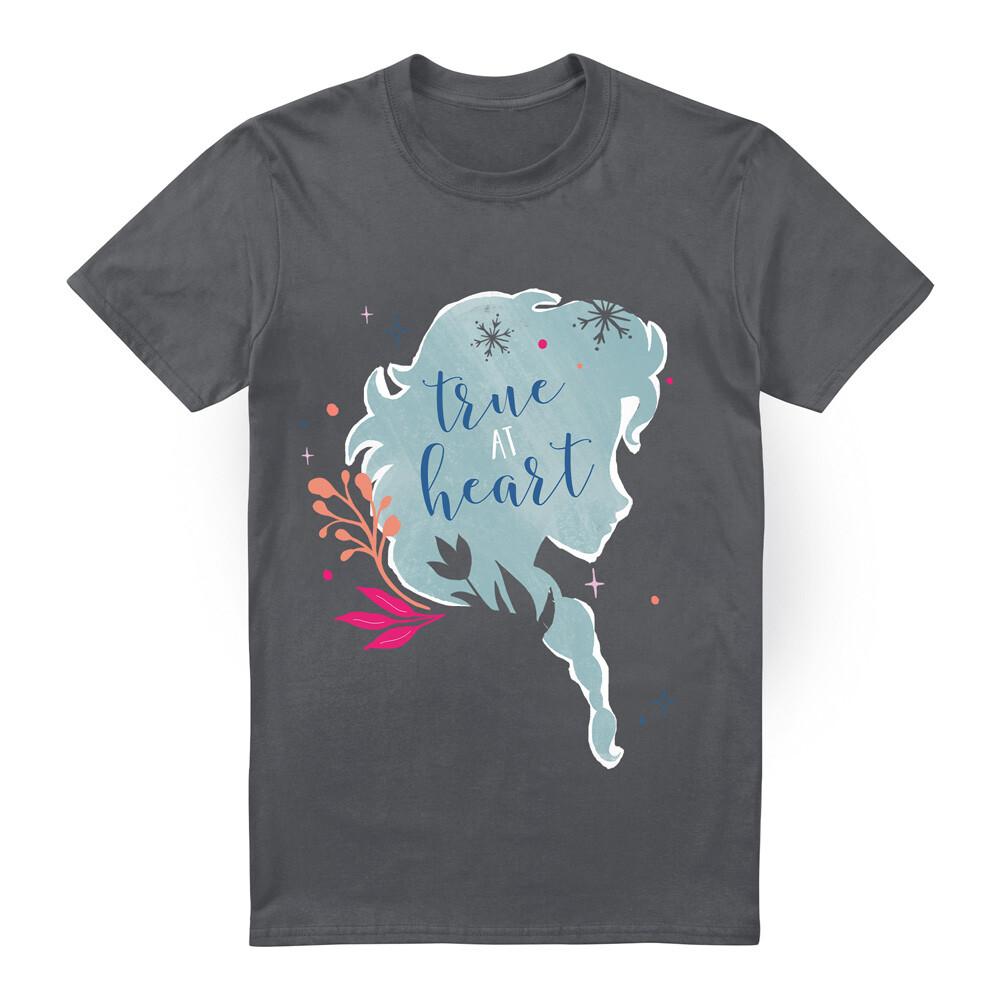 Frozen True At Heart Elsa Silhouette Mens T-Shirt S-2XL XXL