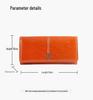 Women's Long Oil Wax Leather Wallet 2025 - Retro European & American Style, Large Capacity Clutch with Coin Purse & Zipper.