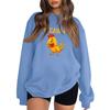 Women's Fashion Casual Round Neck Long Sleeve Top Printed Pullover Sweatshirt