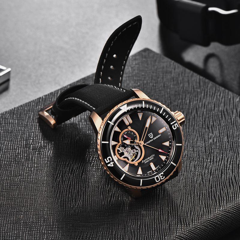 Pagani Design 2021 Orologio meccanico automatico da uomo nuovo Top Brand Vetro zaffiro 200m Orologio impermeabile Giappone NH39A Reloj hombre