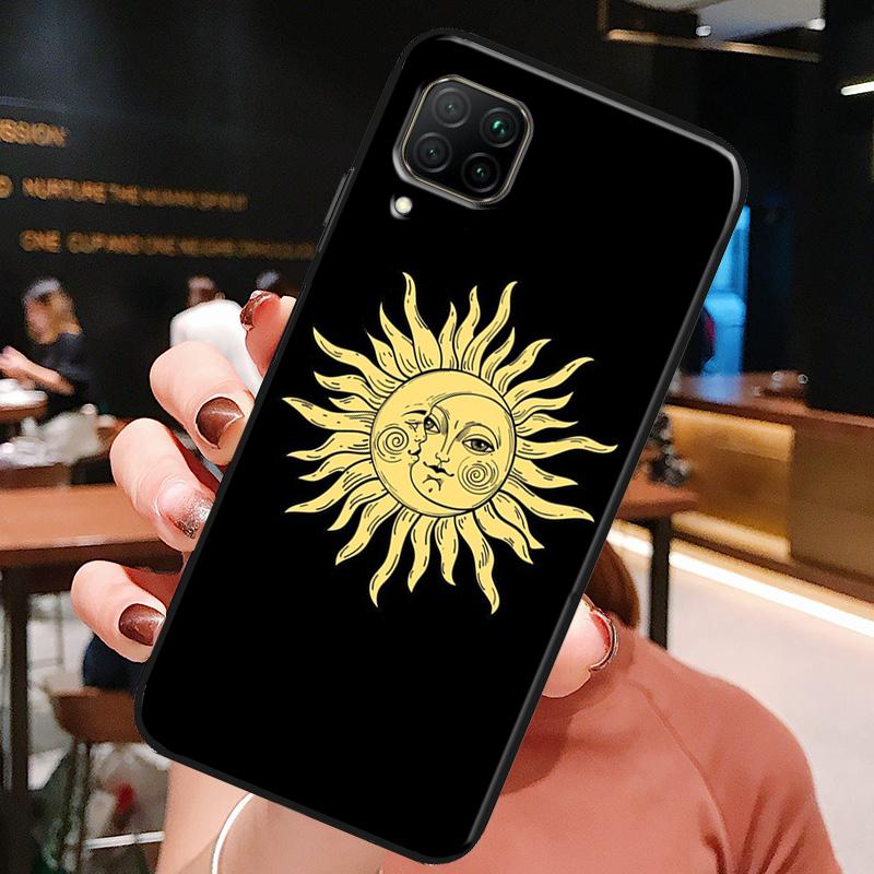 Sun Moon Star Astrological Celestial For Huawei Honor X8a X7a X9a X8 50 70 90 Lite Magic5 Pro P20 P30 P40 P50 P60 Nova 9 5T Case