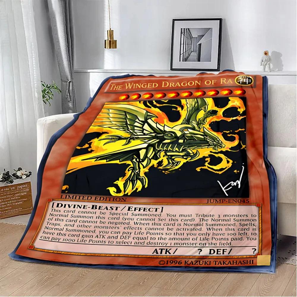 Anime YU GI OH Card Printed Blanket Picnic Blankets Warm Blanket Soft and Comfortable Blanket Home Travel Birthday Gift