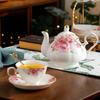 Set Tazza da Caffè in Ceramica Piattino Cucchiaino Set Tazze da Tè ai Fiori Set Tazza e Piattino in Porcellana Europea Per Tazze da Caffè Tazze Caffè Regalo
