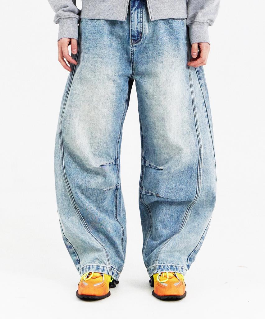 Poseusenseutibeu Fst Curved Pants (Blue)