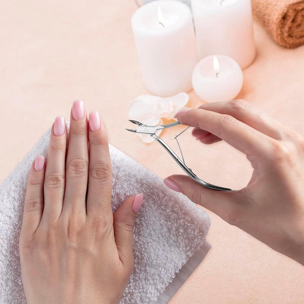1 Pcs Nail Cuticle Scissors Professional Cuticle Cutter Nail Nippers Scissors Manicure Pusher Pedicure Tong Dead Skin