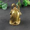 Antique Gold Brass SunWuKong Monkey King Figurines Retro Office Desktop Decoration Miniature Car Ornament Bronze Home Decor