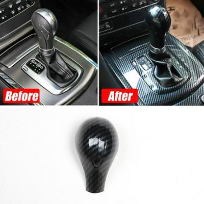 Carbon Fiber ABS Gear Shift Knob Cover Trim For Infiniti G25 G35 G37 2007-2013