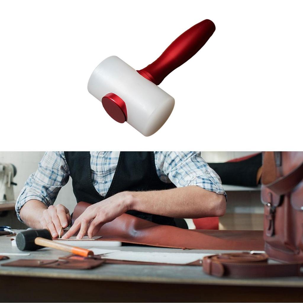 Aluminum Handle Leather Carving Hammer for DIY Stamping and Crafting