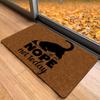 Black Cat Nope Not Today Doormat Outdoor Entrance Non-Slip Kitchen Bath Mat Garage Welcome Door Rug Mat Rubber Carpet Footpad