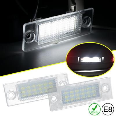 2PC Autos LED Lizenz Nummer Platte Lichter Lampe für VW Volkswagen Transporter T5 Caddy Touran Golf Passat