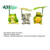 Cute Animal Statues 3Pcs/Set Mini Statues, Frog Elephant And Turtle Figurines with Leaf Creative Gift for Gardeners Umbrella, Resin Miniature Ornament