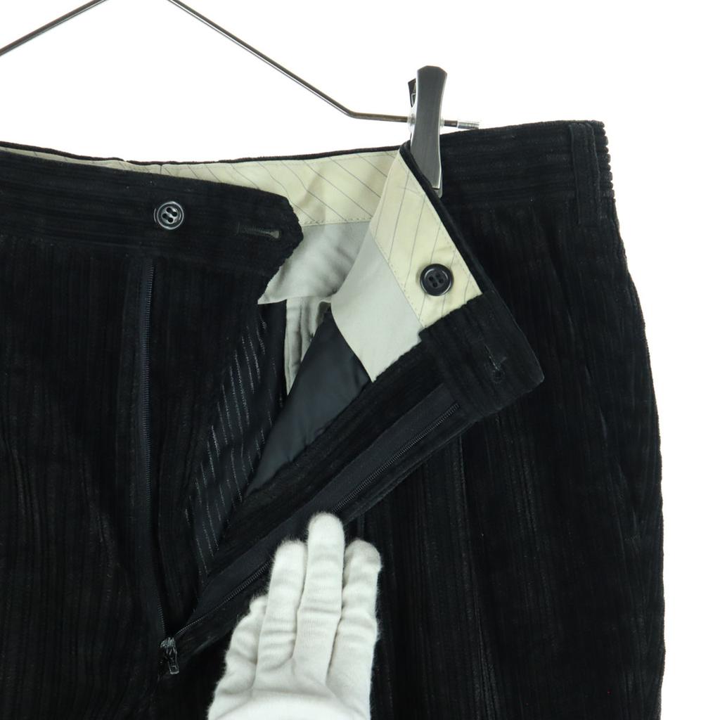 LANVIN CLASSIQUE Dazai Corduroy pants 97 black Men's Used