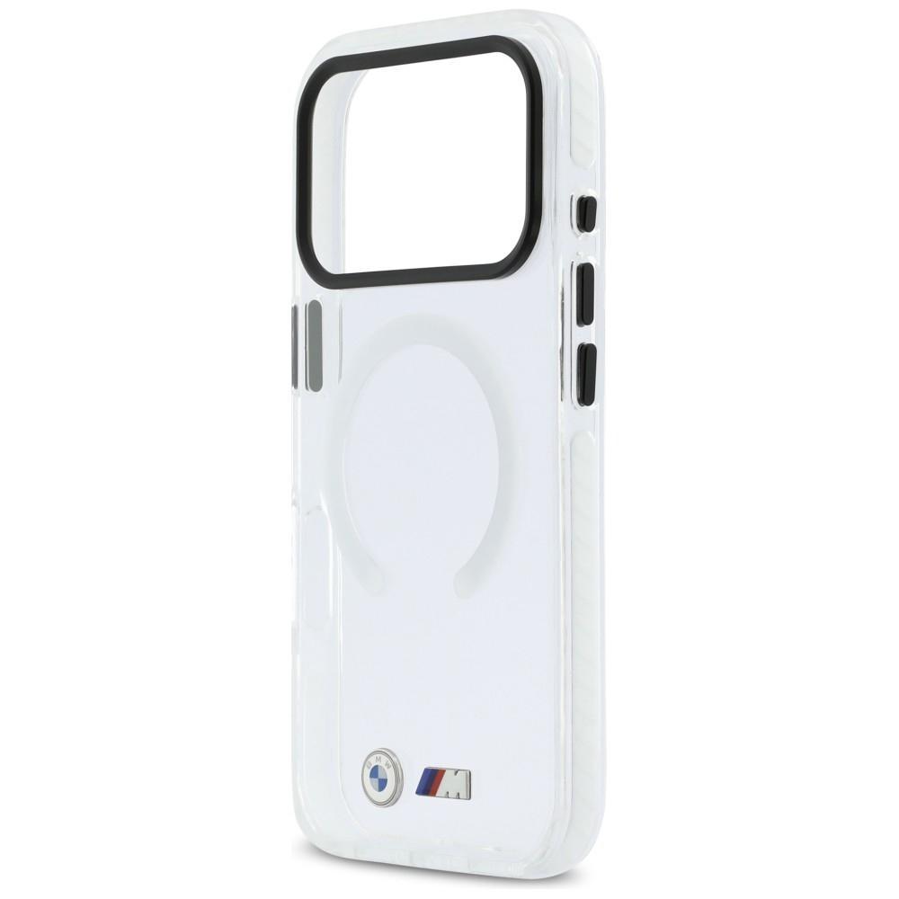BMW M IML Shockproof Metal Logos MagSafe Case for iPhone 17 Pro Max Transparent