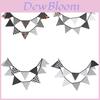 Black And White Cotton Triangle Banner For Baby Photos And Wedding Decor