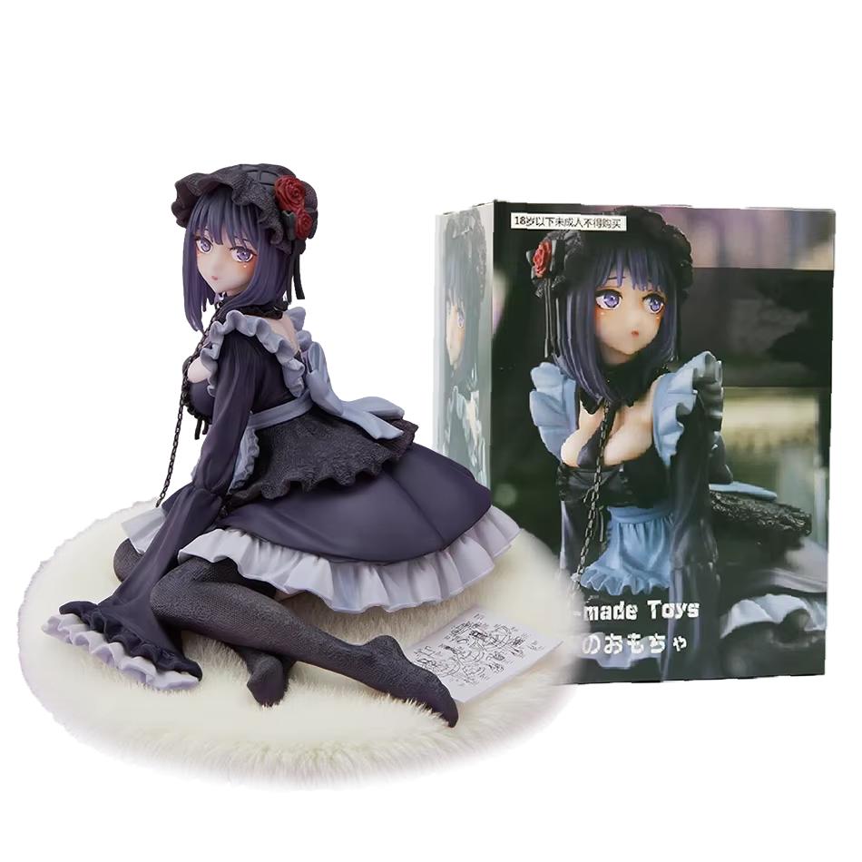 In Stock Anime Style Figure Black Maid Outfit Dress Up Collectible Model Pvc Action Figurine Desktop Decoration Toy Gift For Fan