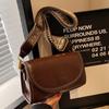 Women's Wax Oil Leather Messenger Bag Crossbody Bag High Quality Luxury Fashion Design Ladies