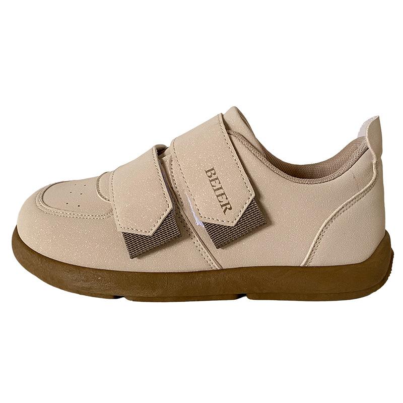 

B1903 латексная стелька/липучка для досок, женская обувь на платформе, белые туфли, повседневная обувь, обувь с большой головой, mango head 2024 35 хаки