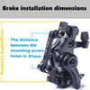 Bike Disc Brake Kit, 2pcs 160mm Stainless Steel Rotors, Calipers, Lever & Cables for Front & Rear