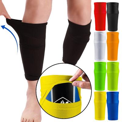 1 Pair Sports  Shin Pads Sleeves Breathable Football Shin Holder Instep Socks Nylon Leg Guard Sleeves for Kids Boys Men