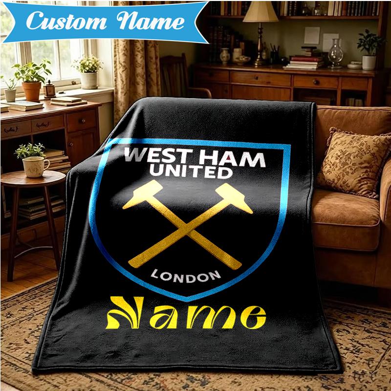 Custom Name Coat Arms hammer Blanket Lightweight Ideal Bedding Blanket Perfect for Travel, Camping, Living Rooms, Sofas, Christmas gift