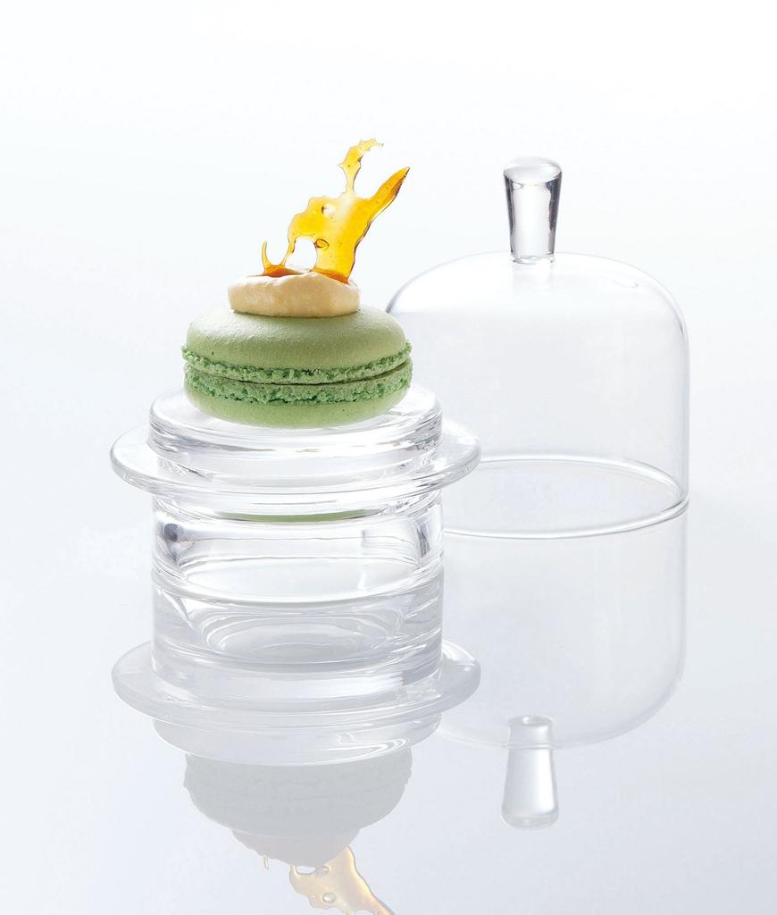 Toyo Sasaki Floral Design Mini Dome Cup Glass Small Plate Glassware, Amuse-Ball Plate, Dish, TS44013-1