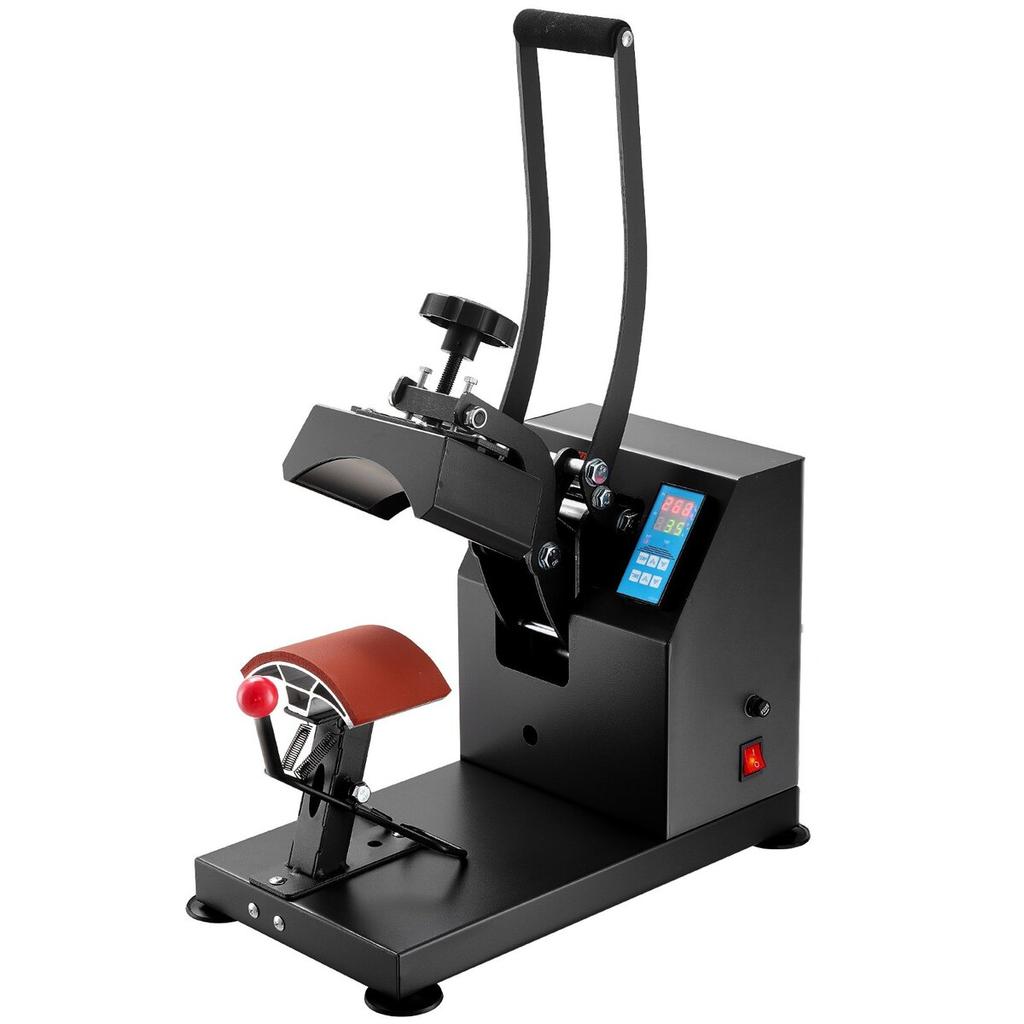Hat Heat Press 5.5 x 3.5 inch Heat Press Machine 600W Professional Hat Heat Press Machine for Hats Caps Transfer Press Heat with 12000 Hours Life