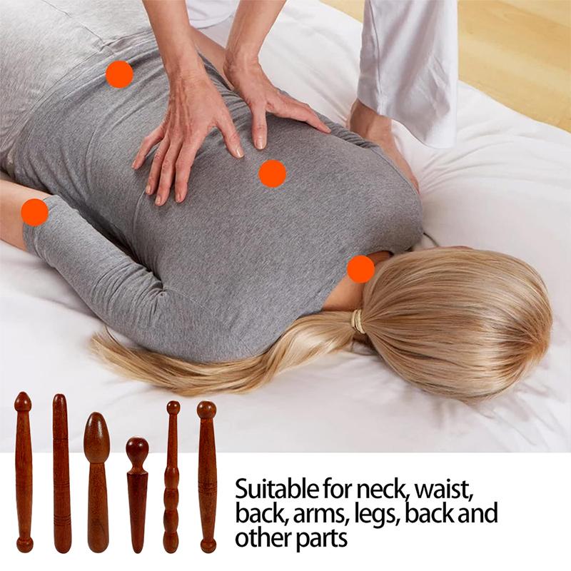 1pcs  Portable Travel Wooden Foot Massage Stick,Manual Acupressure Pen Thai Reflexology Tools,Trigger Point Massager for Face