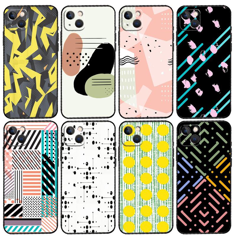 Polka Dots Lines Abstract Art Case For Oppo A80 A60 A40 A6 A5 Pro A15 A16 A17 A57 A94 A74 A54 A76 A96 A18 A38 A58 A78 A98