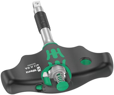 1/4" Drive T-Shaped Ratchet Driver Handle, 45mm Shaft, 80 Gears, 023460
