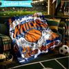1PC Custom Name Blanket New York Football Flannel Blankets Patterns Throw Blanket All-Season Soft Gift for Couch, Bed, Camping, Birthday Gifts