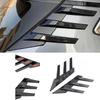 Universal 2Pcs Car Side Spoiler Splitter Trim Rear Windshield Sticker Triangle General Window Louvers Exterior Decorative