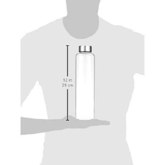 Borosilicate Glass Fridge Bottle with Leak Proof Stainless Steel Cap | 1000 ml
