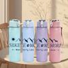 1PC Hike More Mountain Scene 750ml Color Plastic Sports Water Bottle Leakproof Flip Straw Lid Suitable for Sports Office Home Use