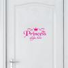 Prinzessin Home Decor Wandaufkleber Aufkleber Schlafzimmer Tür Vinyl Kunst Wandbild