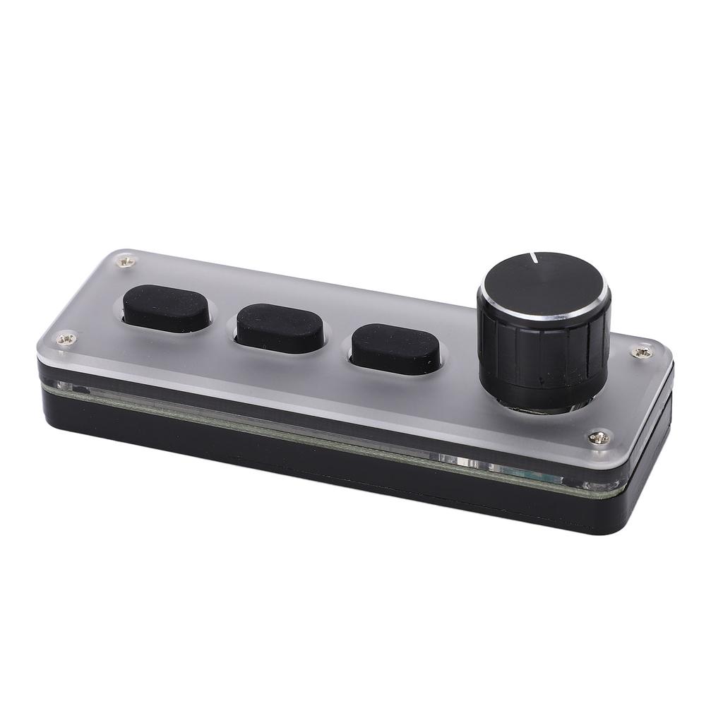 One Handed Mechanical Gaming Keypad 3 Keys Bluetooth Multifunction Plug and Play for Office Gaming