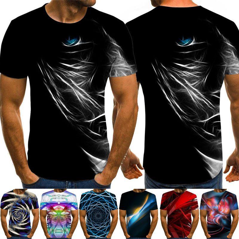 Vibrant Funny Hypnosis 3d T-shirt For Men And Women With Soft Casual Short Sleeves