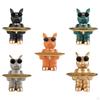 Dog Sculpture Figurine with Tray Desk Organizer Resin Statue for Living Room Table Decoration