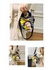 New Cartoon Graffiti Canvas Shoulder Crossbody Bucket Bag for Girls