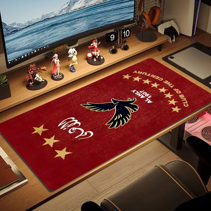 Al Ahly SC Mouse Pad, Large Gaming Desk Mat, Non-slip XXL Mousepad for Laptop & Tablet, Mini PC Playmat with Stitched Edges