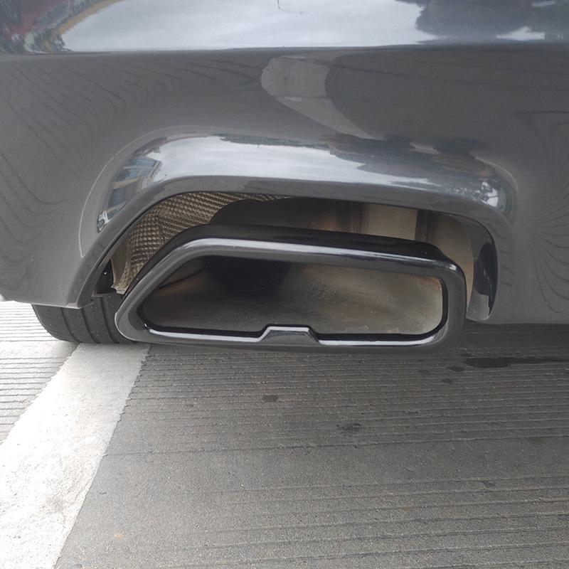 BMW 5 Series (2018-2021) Black Stainless Steel Exhaust Pipe Cover