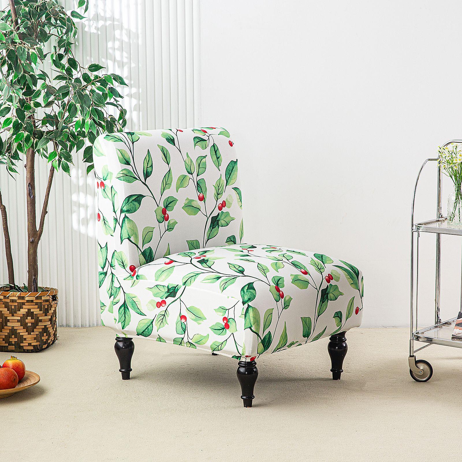 

Elastic Armless Sofa Cover Small Single Chair Cover Washable Household Chunky Chair Cover Universal Fat chair cover