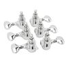 1:18 Gear Ratio Guitar Tuners Knob Enclosed Robust Silver Electric Guitar String Knob Tuning Pegs