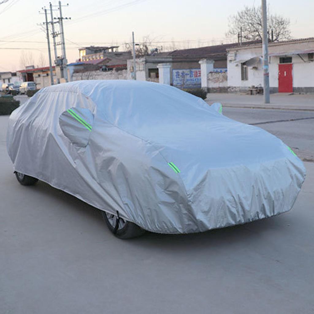 Autoabdeckung Wetterfest Schneesicher Winddicht UV-Schutz Universelle Passform für Automobile
