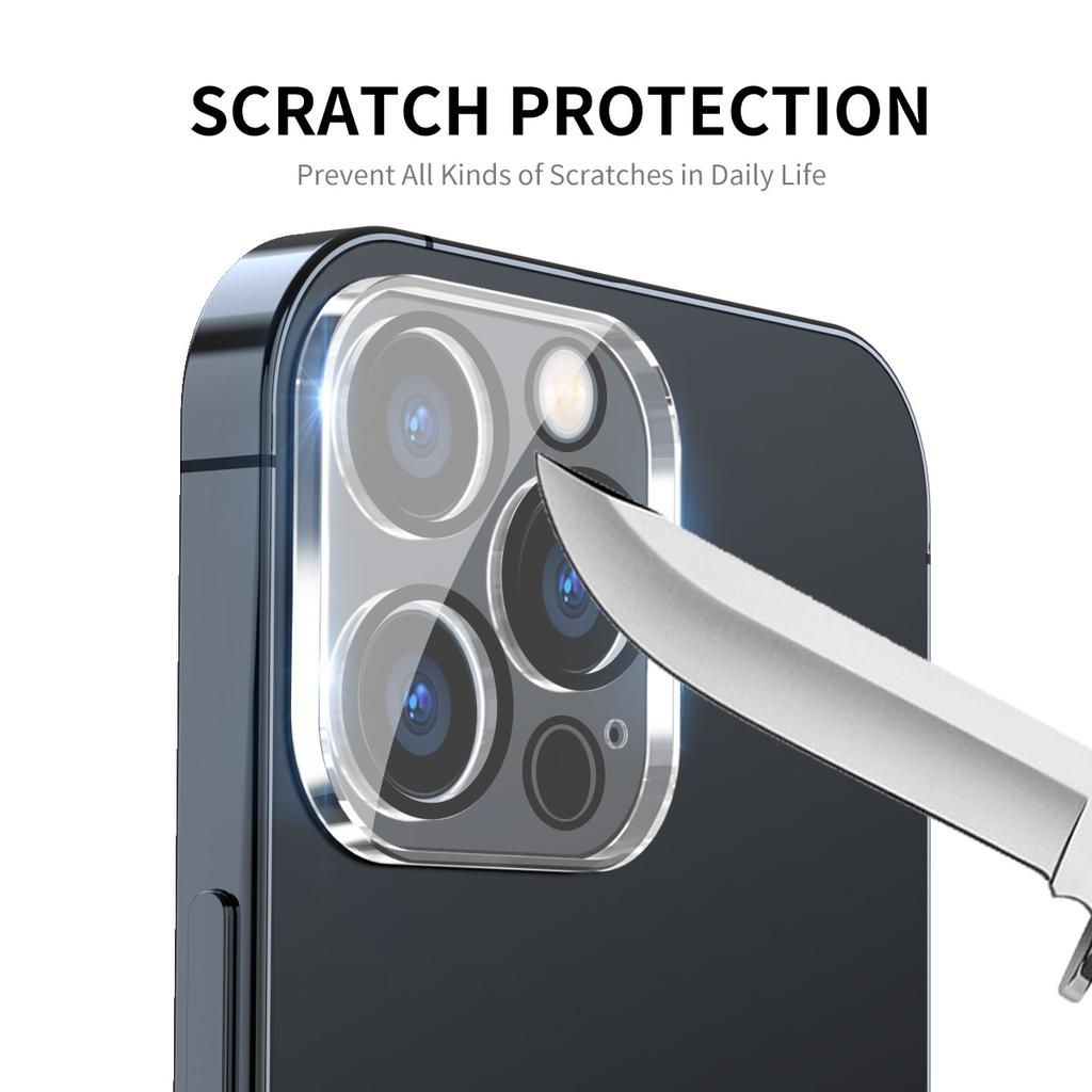 For iPhone 16e Camera Lens Protector ENKAY HAT PRINCE Tempered Glass Lens Film with Black Ring