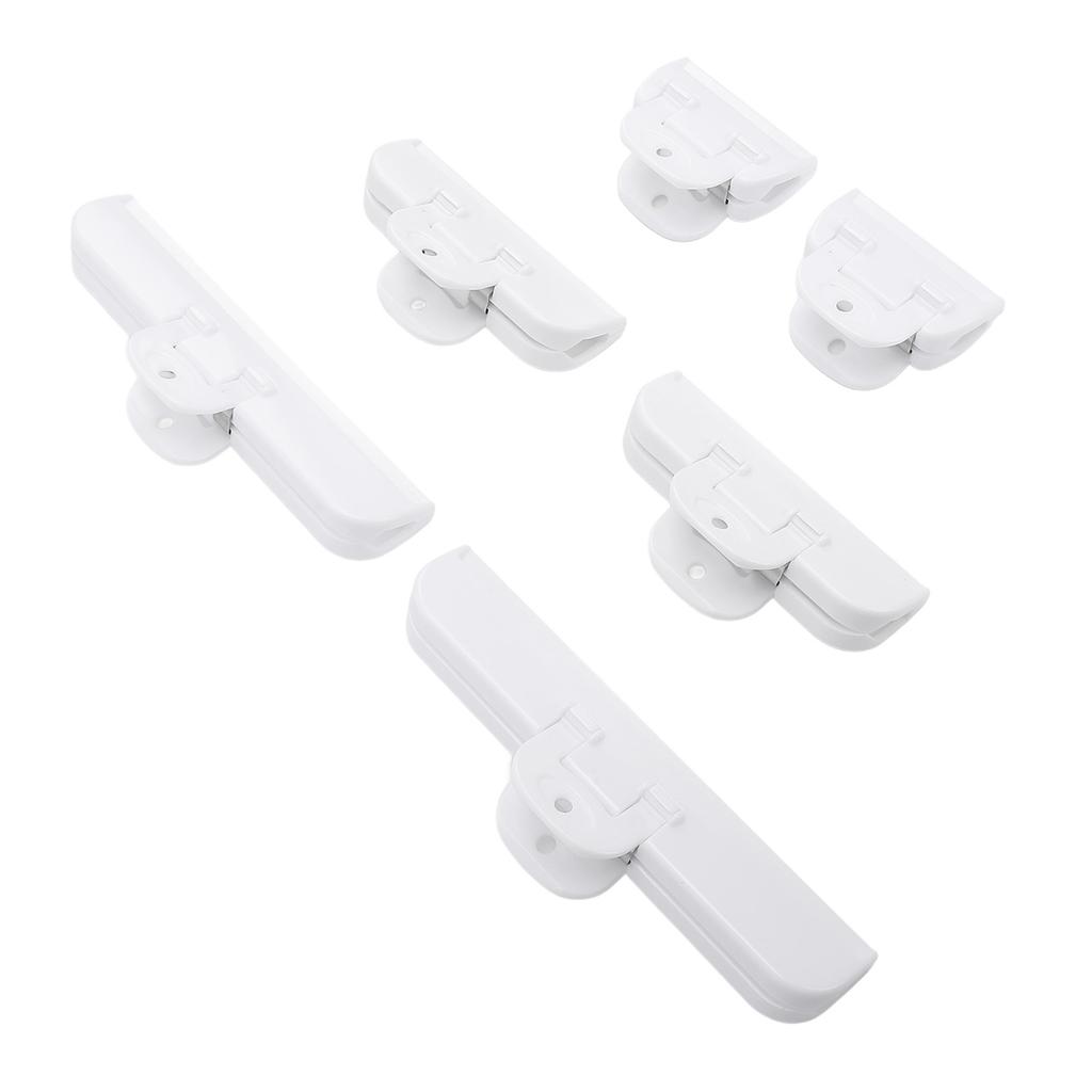 6pcs Bags Clips Plastic Food Clips Strong Anti Slip Snack Bag Sealing Clamps for Home