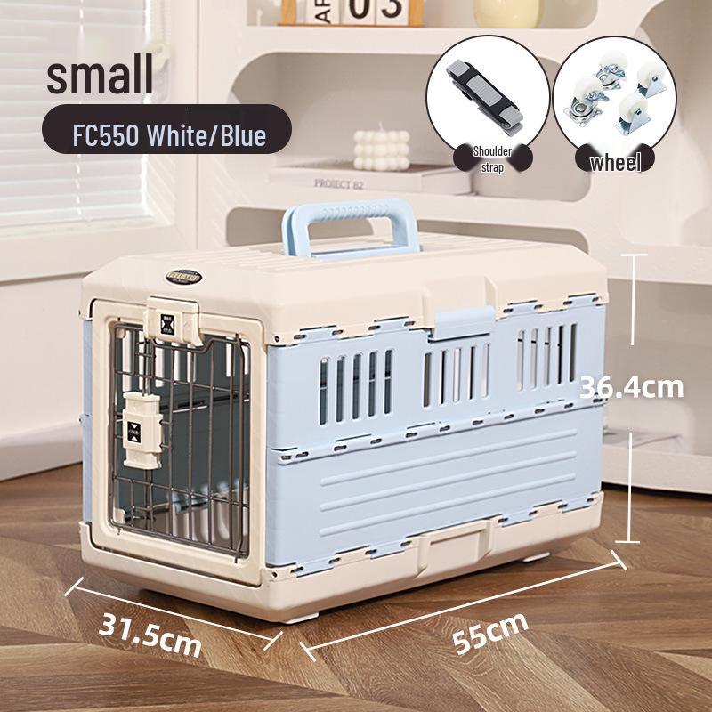 Foldable Pet Airline Carrier for Cats & Small Dogs - Alice Model