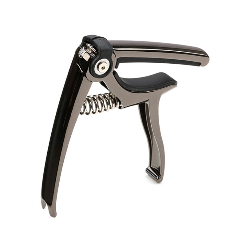Guitar Capo, 4 In 1 Zinc Alloy Capo for Acoustic Electric Guitar Ukulele with Picks Holder, String Cutter and Pin Puller