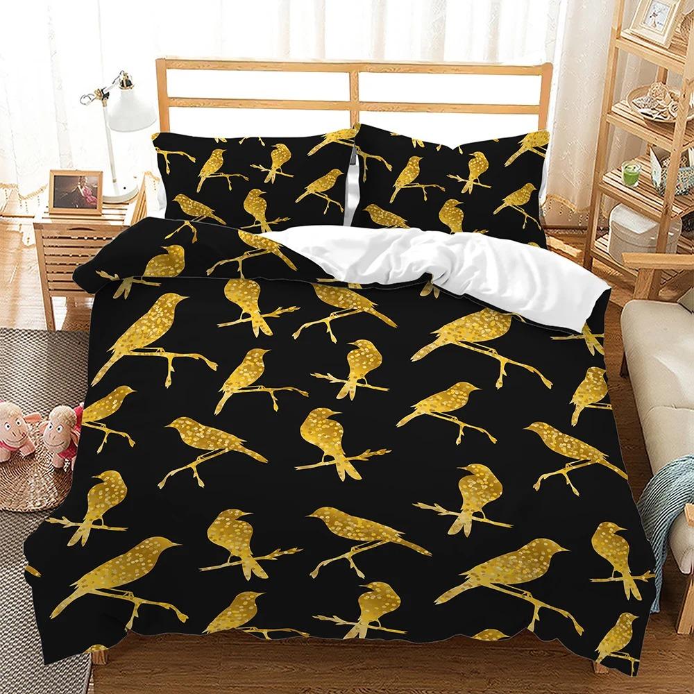 Butterflys Birds Flying Animal Comfortable Duvet Quilt Cover Pillowcase Bedding Set Children Bedroom Decoration Home Textile